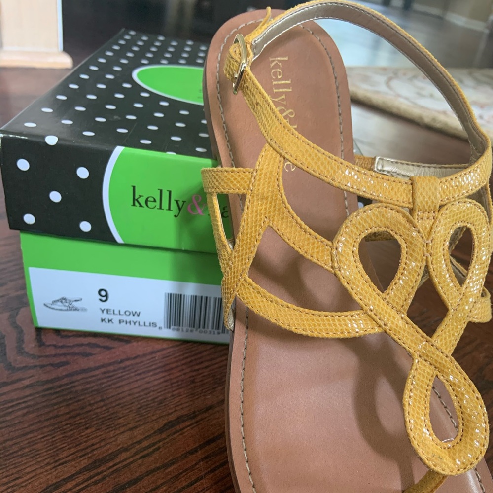 Yellow Kelly and Katie Sandals